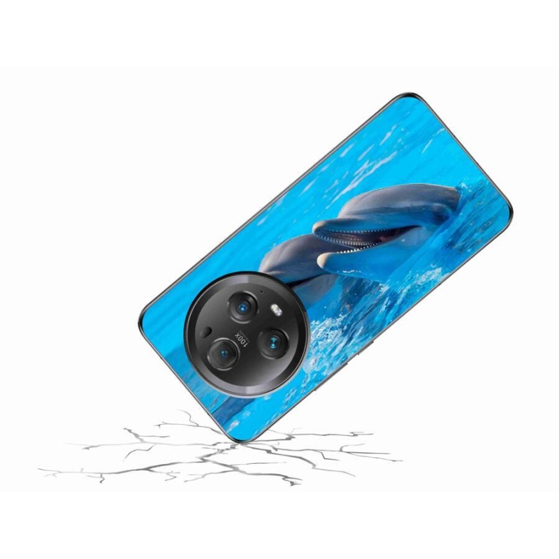 Gelový kryt mmCase na mobil Honor Magic 5 Pro 5G - delfíni