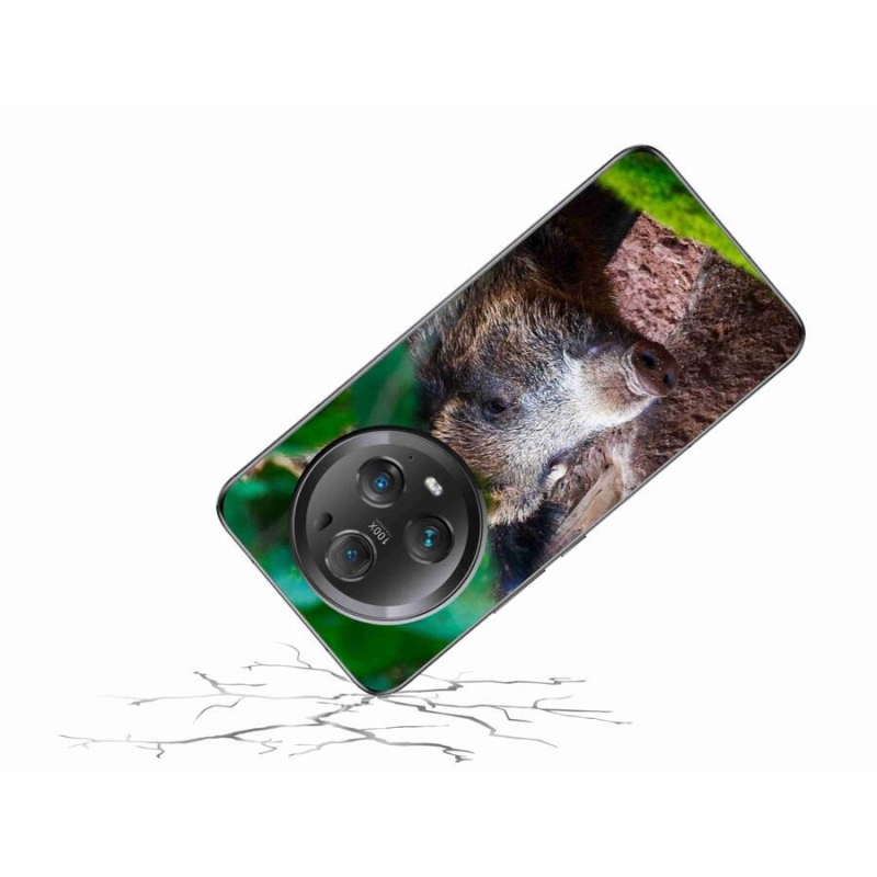 Gelový kryt mmCase na mobil Honor Magic 5 Pro 5G - divoké prase