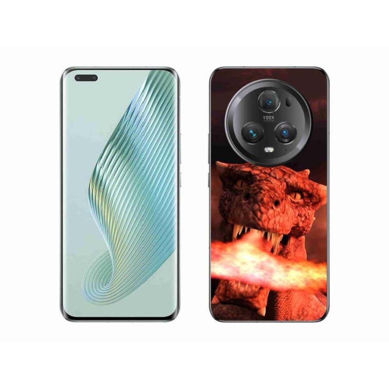 Gelový kryt mmCase na mobil Honor Magic 5 Pro 5G - drak
