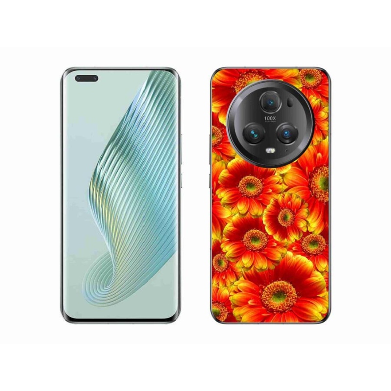 Gelový kryt mmCase na mobil Honor Magic 5 Pro 5G - gerbera 1