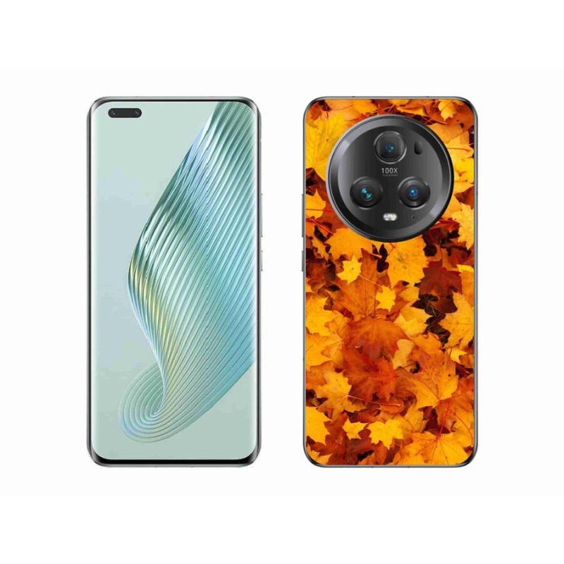 Gelový kryt mmCase na mobil Honor Magic 5 Pro 5G - javorové listy