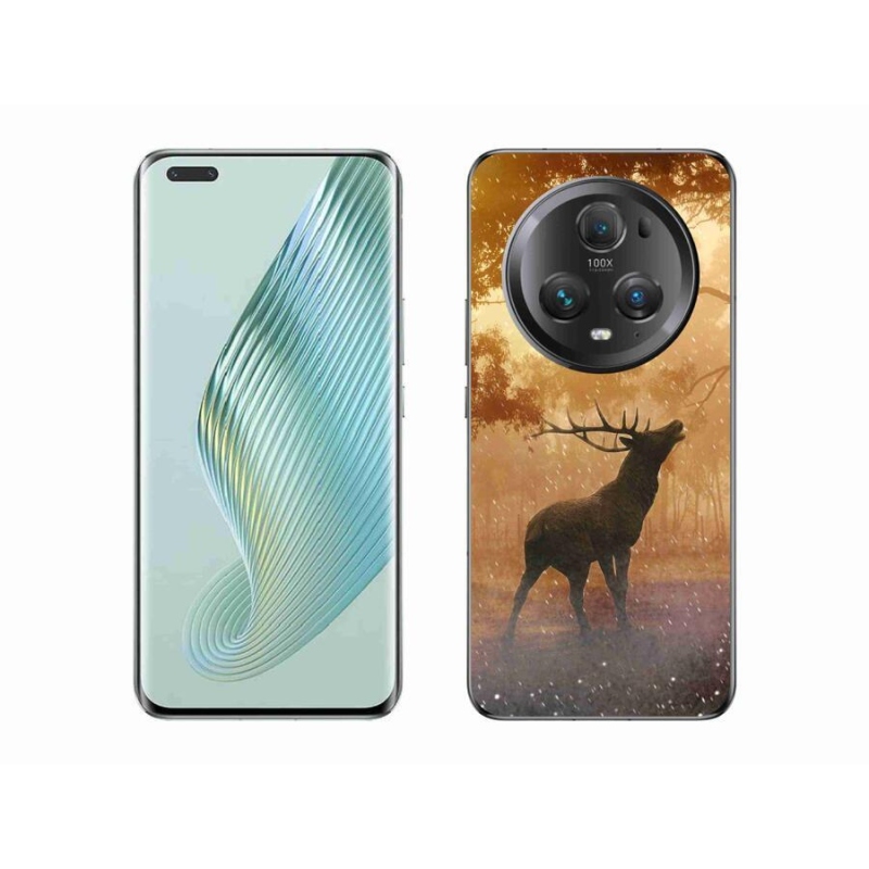 Gelový kryt mmCase na mobil Honor Magic 5 Pro 5G - jelen v říji