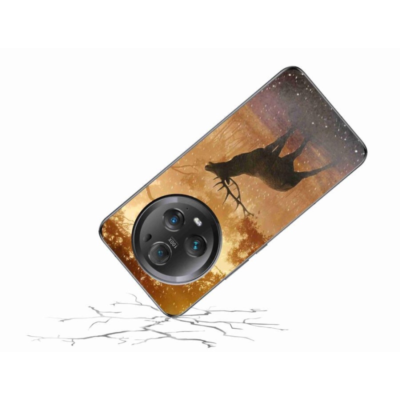 Gelový kryt mmCase na mobil Honor Magic 5 Pro 5G - jelen v říji