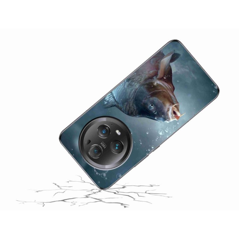 Gelový kryt mmCase na mobil Honor Magic 5 Pro 5G - kapr a bublinky