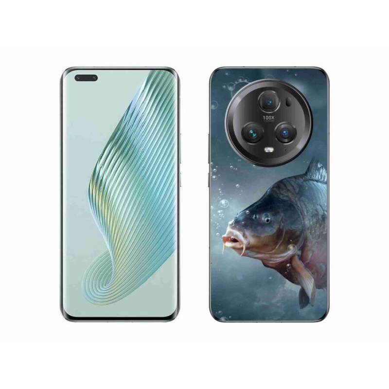 Gelový kryt mmCase na mobil Honor Magic 5 Pro 5G - kapr a bublinky
