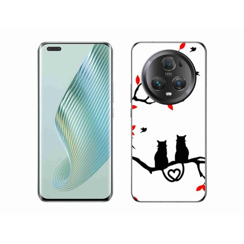 Gelový kryt mmCase na mobil Honor Magic 5 Pro 5G - kočičí láska