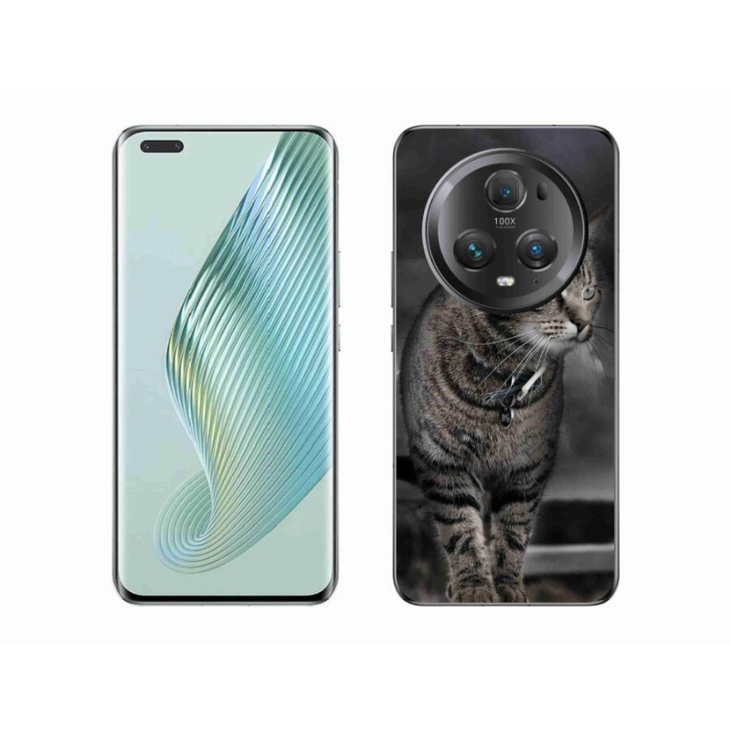 Gelový kryt mmCase na mobil Honor Magic 5 Pro 5G - kočka