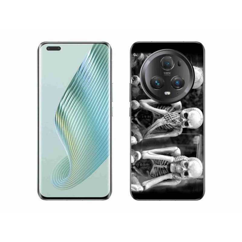 Gelový kryt mmCase na mobil Honor Magic 5 Pro 5G - kostlivci