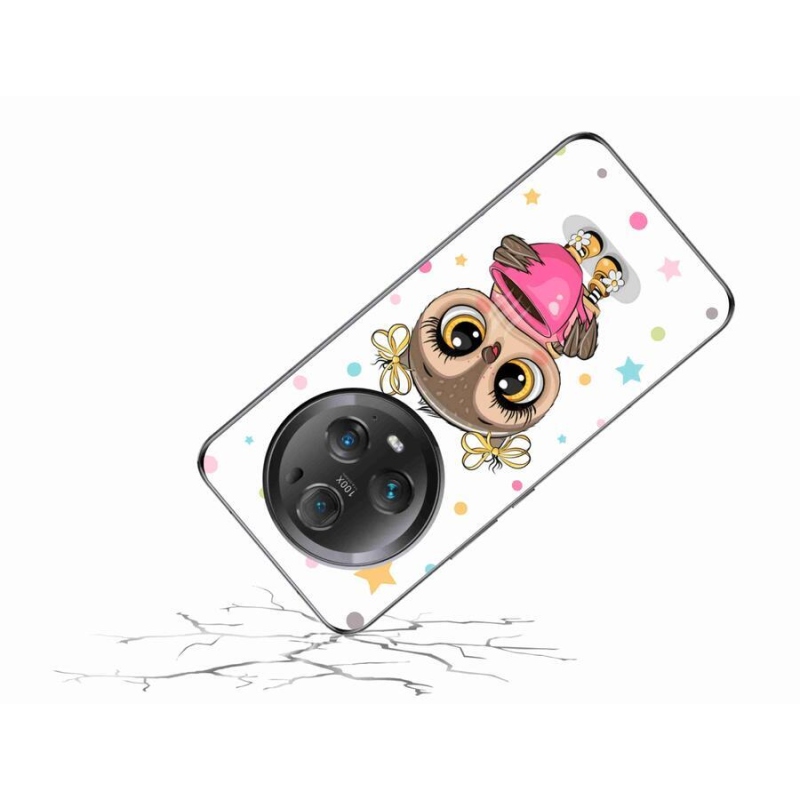 Gelový kryt mmCase na mobil Honor Magic 5 Pro 5G - kreslená sovička