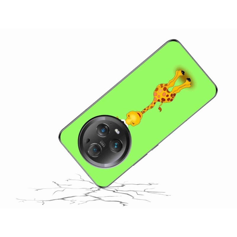 Gelový kryt mmCase na mobil Honor Magic 5 Pro 5G - kreslená žirafa