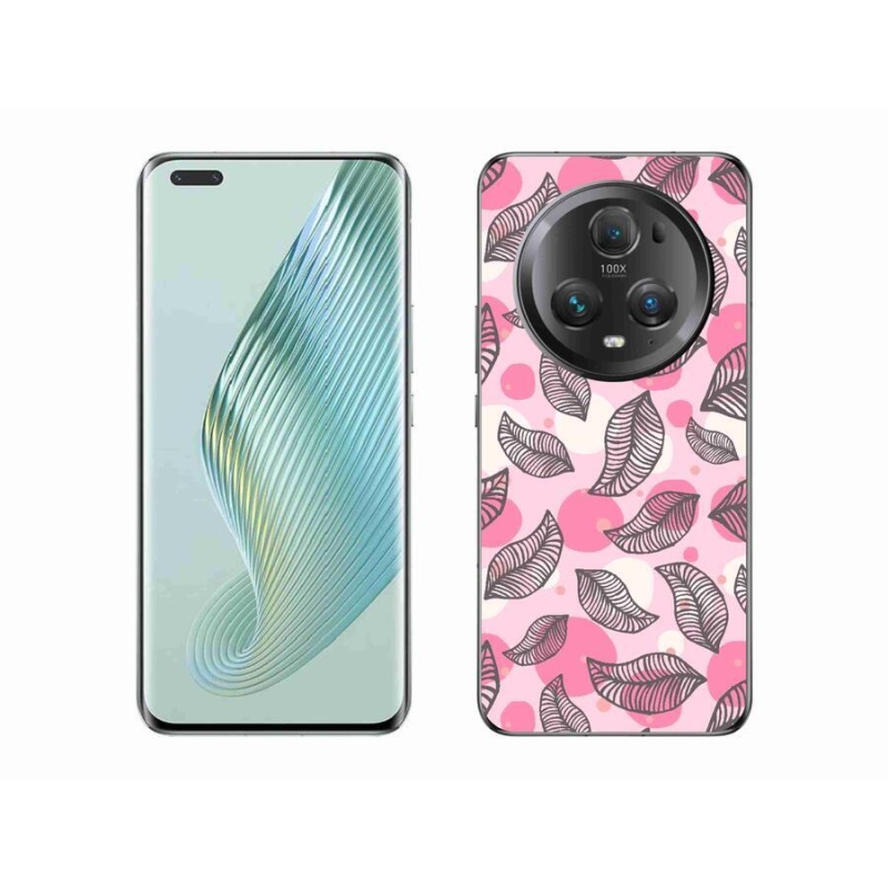 Gelový kryt mmCase na mobil Honor Magic 5 Pro 5G - kreslené padající listy