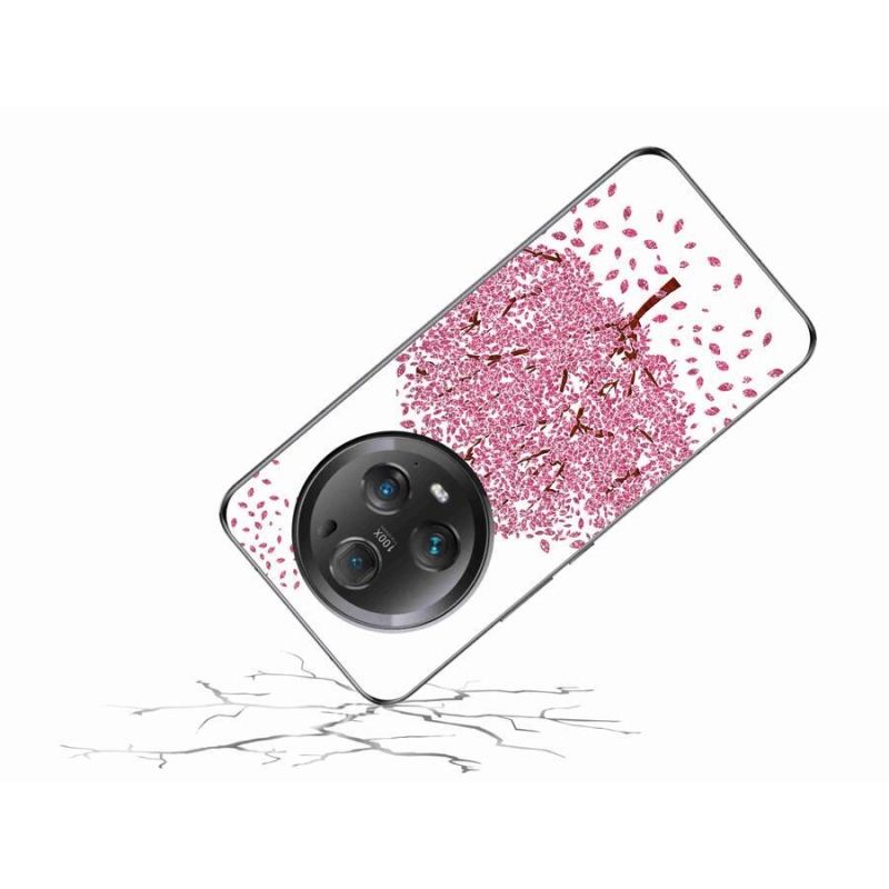 Gelový kryt mmCase na mobil Honor Magic 5 Pro 5G - kreslený strom s listy
