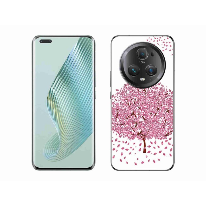 Gelový kryt mmCase na mobil Honor Magic 5 Pro 5G - kreslený strom s listy