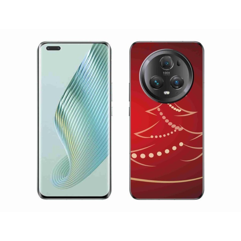 Gelový kryt mmCase na mobil Honor Magic 5 Pro 5G - kreslený vánoční stromek