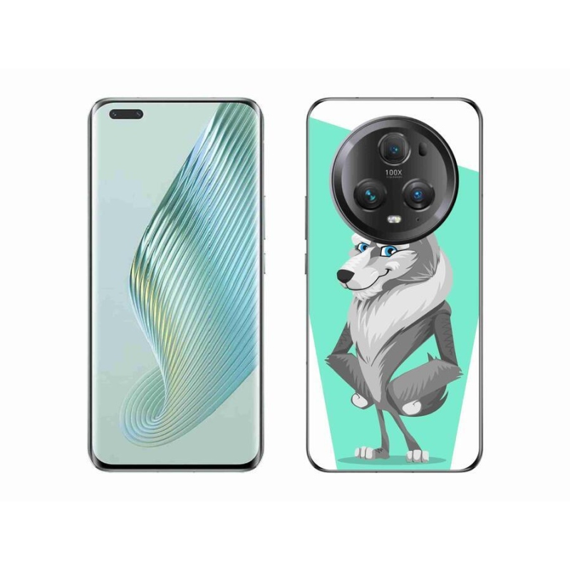 Gelový kryt mmCase na mobil Honor Magic 5 Pro 5G - kreslený vlk