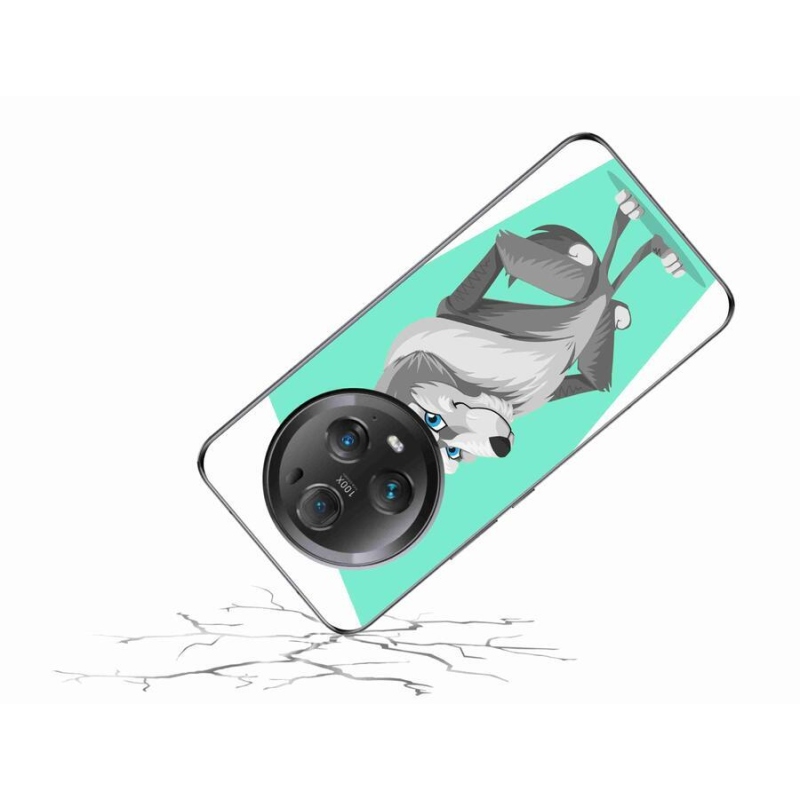 Gelový kryt mmCase na mobil Honor Magic 5 Pro 5G - kreslený vlk