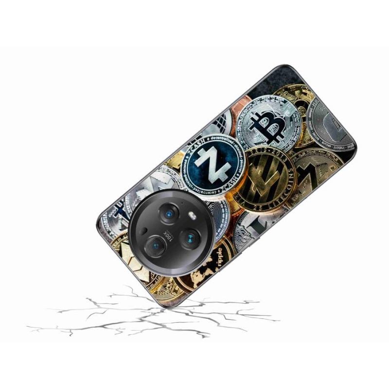 Gelový kryt mmCase na mobil Honor Magic 5 Pro 5G - kryptoměny