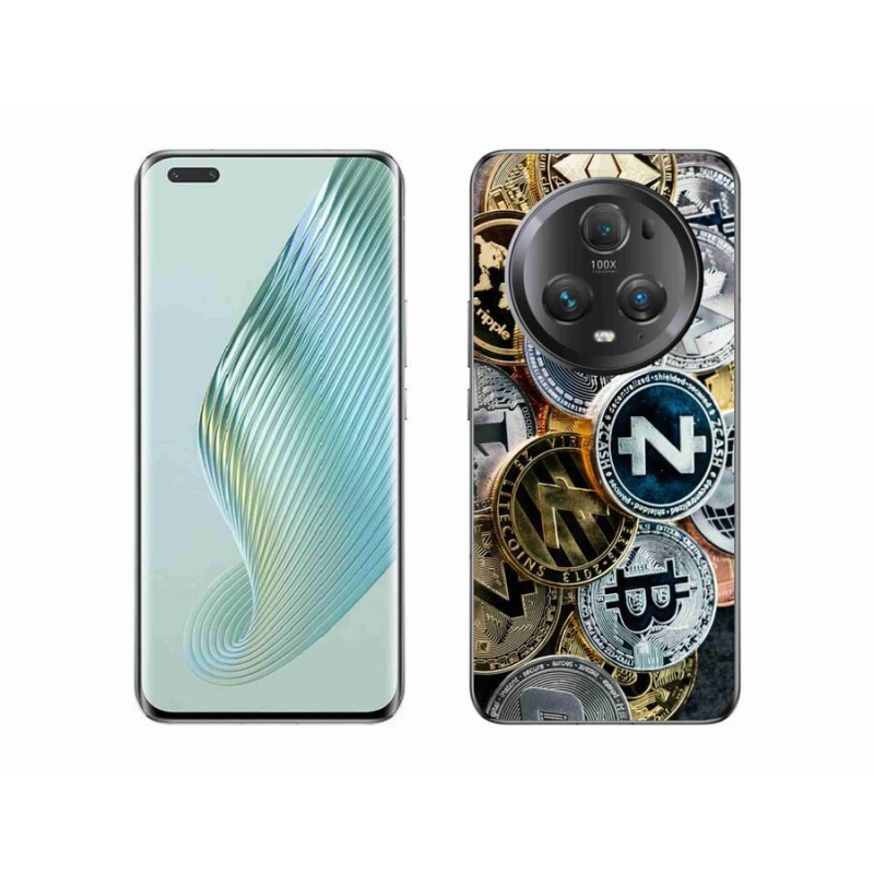 Gelový kryt mmCase na mobil Honor Magic 5 Pro 5G - kryptoměny