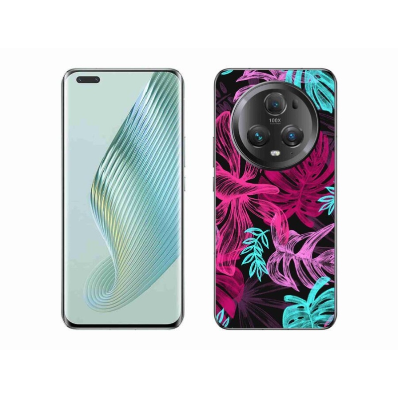 Gelový kryt mmCase na mobil Honor Magic 5 Pro 5G - květiny 1