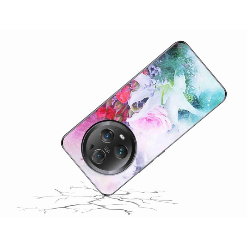 Gelový kryt mmCase na mobil Honor Magic 5 Pro 5G - květiny 4