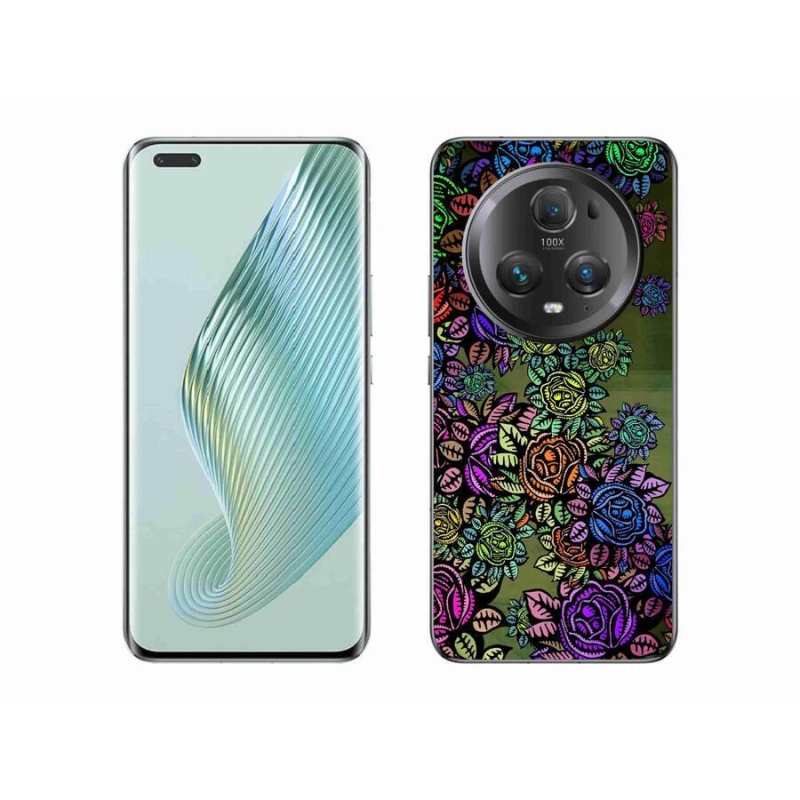 Gelový kryt mmCase na mobil Honor Magic 5 Pro 5G - květiny 6