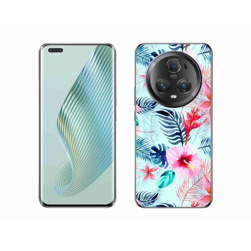Gelový kryt mmCase na mobil Honor Magic 5 Pro 5G - květiny