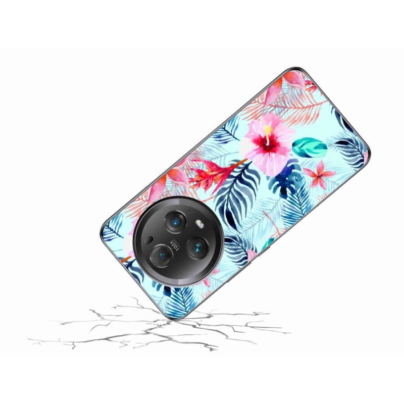 Gelový kryt mmCase na mobil Honor Magic 5 Pro 5G - květiny