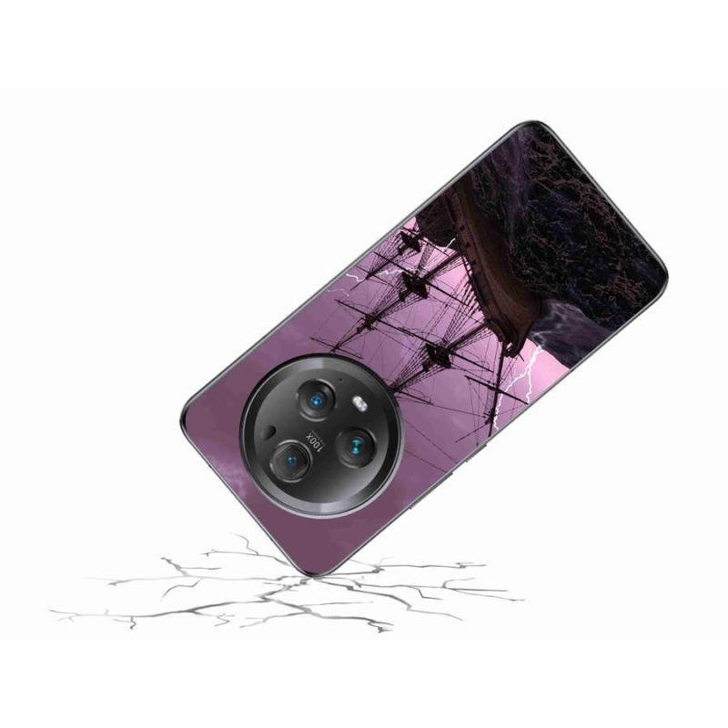 Gelový kryt mmCase na mobil Honor Magic 5 Pro 5G - loď v bouři
