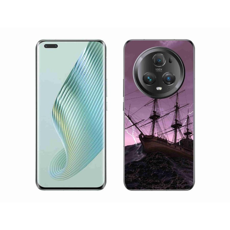 Gelový kryt mmCase na mobil Honor Magic 5 Pro 5G - loď v bouři