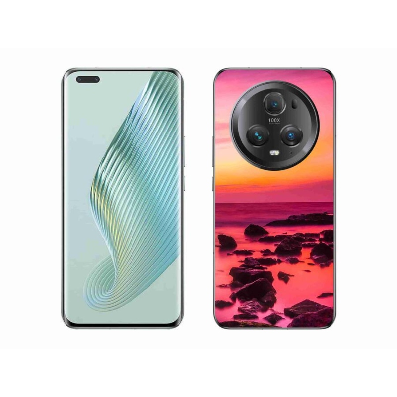 Gelový kryt mmCase na mobil Honor Magic 5 Pro 5G - moře a záře