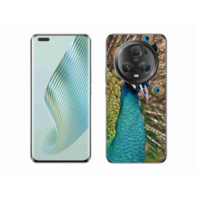 Gelový kryt mmCase na mobil Honor Magic 5 Pro 5G - páv