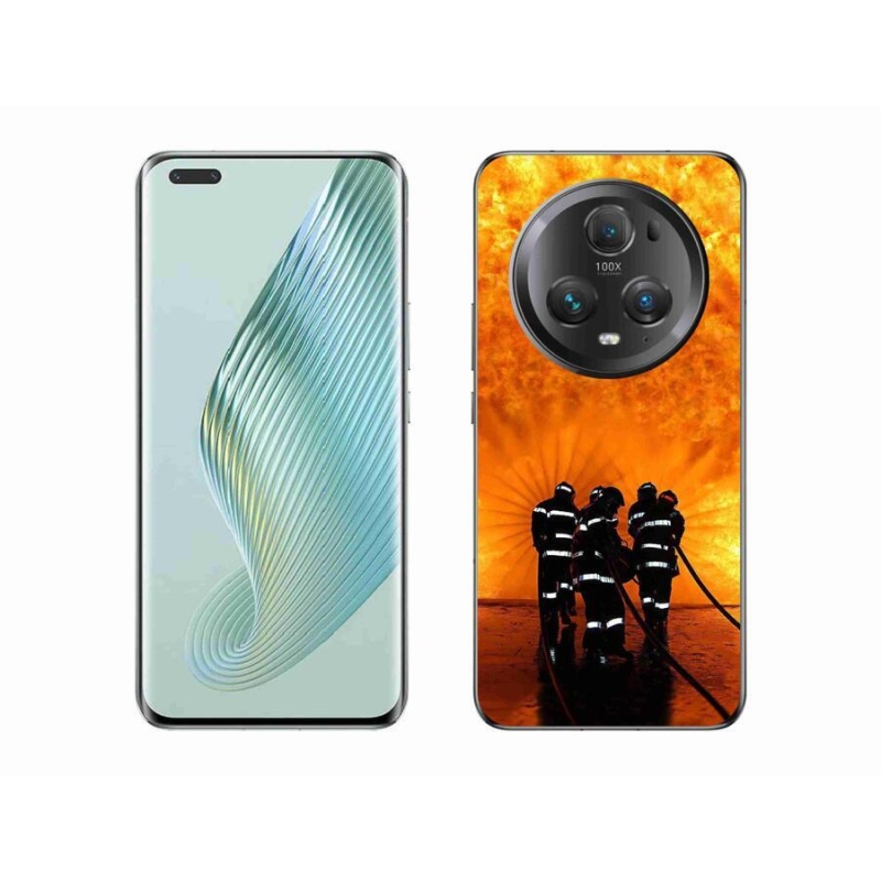Gelový kryt mmCase na mobil Honor Magic 5 Pro 5G - požár