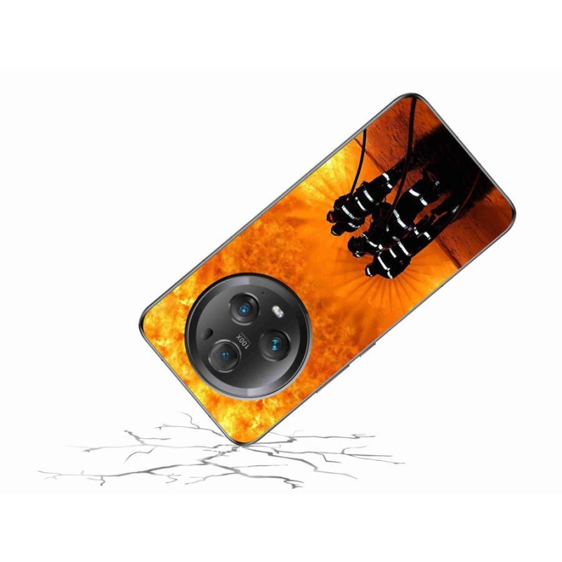 Gelový kryt mmCase na mobil Honor Magic 5 Pro 5G - požár