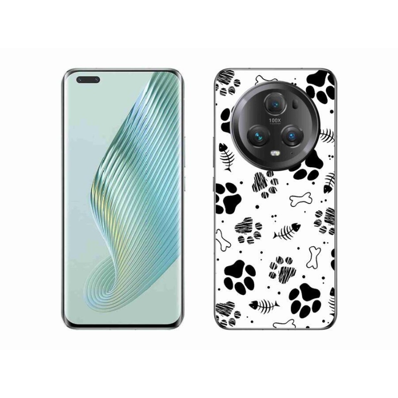 Gelový kryt mmCase na mobil Honor Magic 5 Pro 5G - psí tlapky 1
