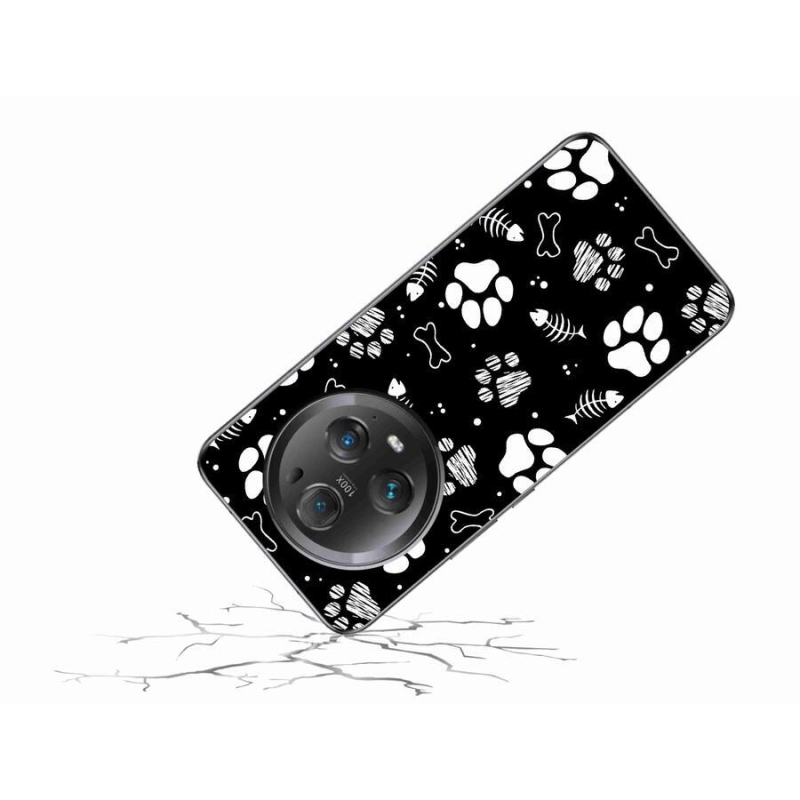 Gelový kryt mmCase na mobil Honor Magic 5 Pro 5G - psí tlapky