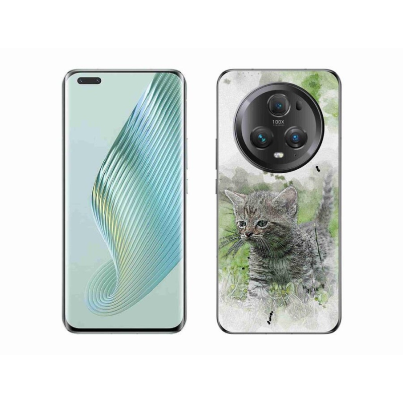 Gelový kryt mmCase na mobil Honor Magic 5 Pro 5G - roztomilé kotě 1