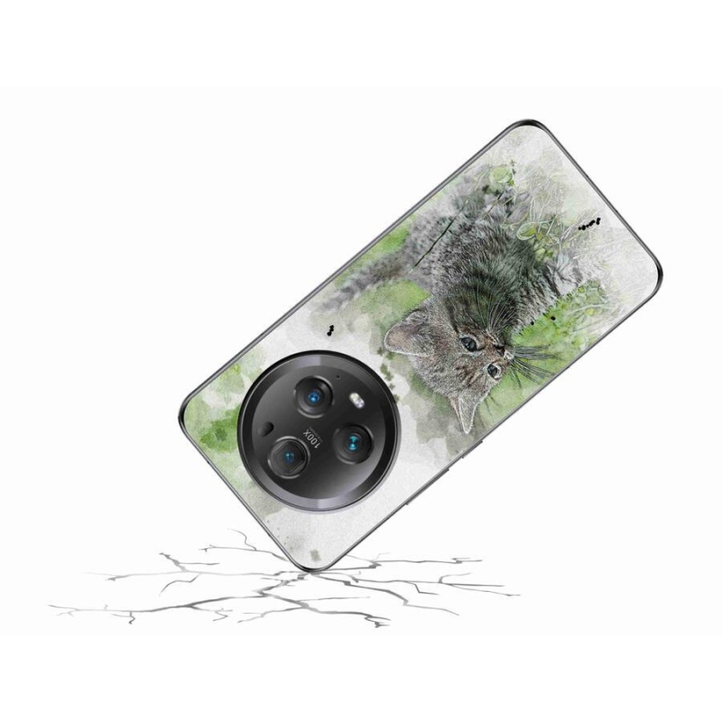 Gelový kryt mmCase na mobil Honor Magic 5 Pro 5G - roztomilé kotě 1