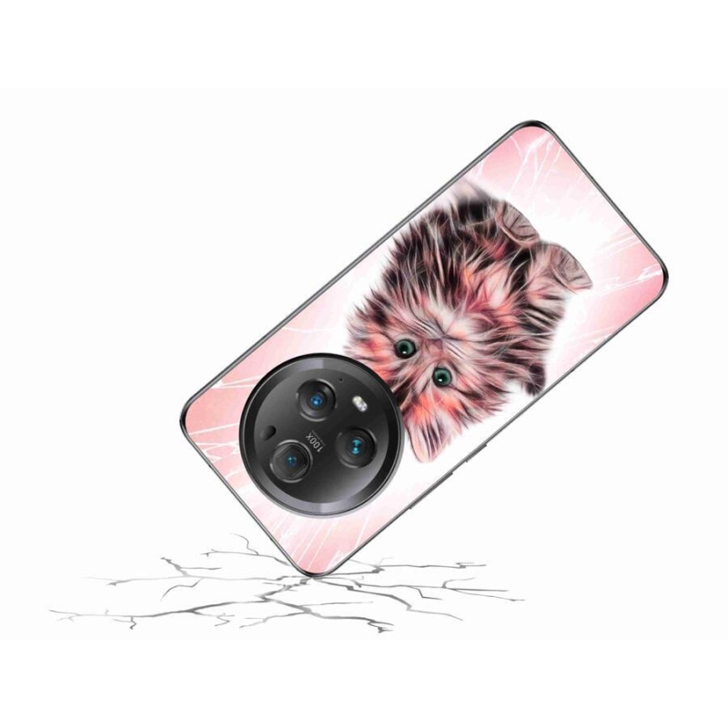 Gelový kryt mmCase na mobil Honor Magic 5 Pro 5G - roztomilé kotě