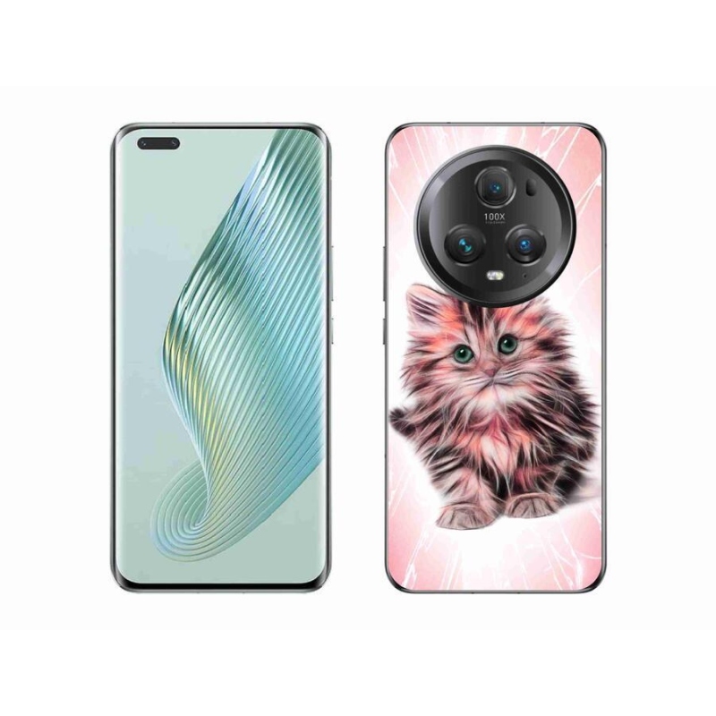 Gelový kryt mmCase na mobil Honor Magic 5 Pro 5G - roztomilé kotě