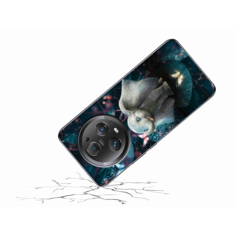 Gelový kryt mmCase na mobil Honor Magic 5 Pro 5G - roztomilý slon