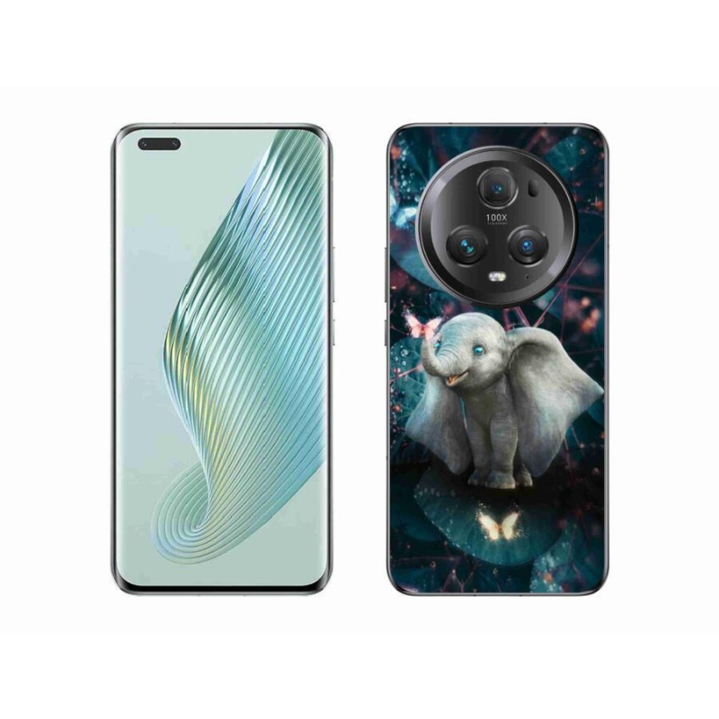 Gelový kryt mmCase na mobil Honor Magic 5 Pro 5G - roztomilý slon