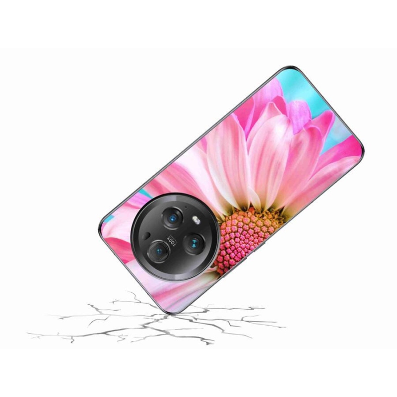 Gelový kryt mmCase na mobil Honor Magic 5 Pro 5G - růžová květina