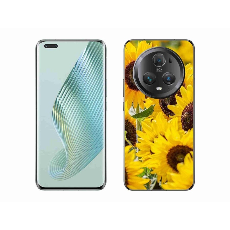 Gelový kryt mmCase na mobil Honor Magic 5 Pro 5G - slunečnice