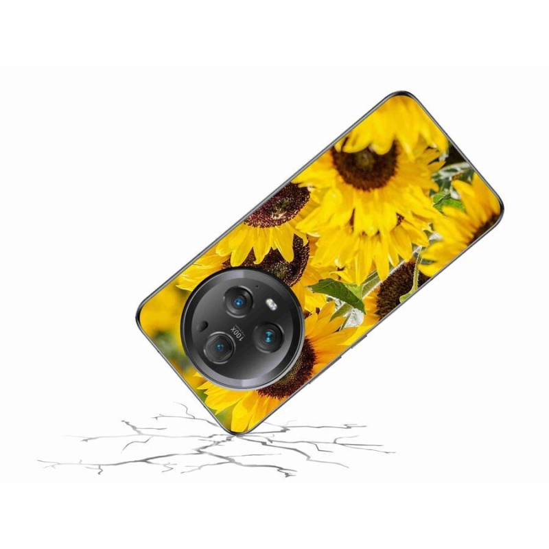 Gelový kryt mmCase na mobil Honor Magic 5 Pro 5G - slunečnice