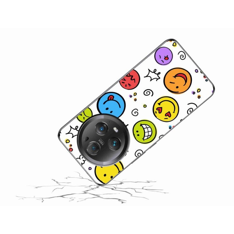 Gelový kryt mmCase na mobil Honor Magic 5 Pro 5G - smajlíci