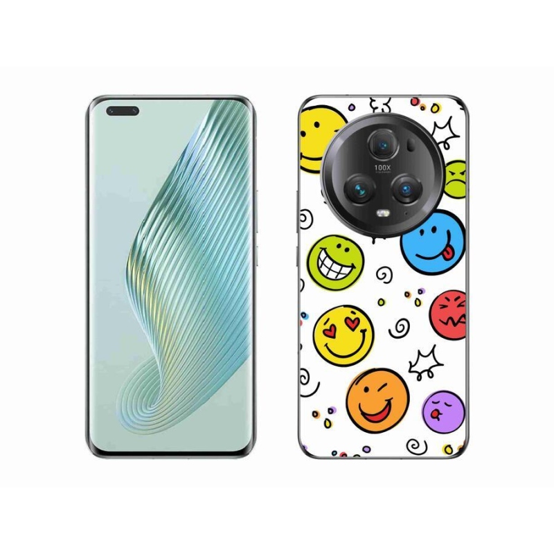 Gelový kryt mmCase na mobil Honor Magic 5 Pro 5G - smajlíci