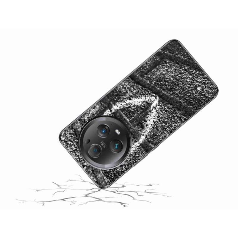Gelový kryt mmCase na mobil Honor Magic 5 Pro 5G - srdce na zdi