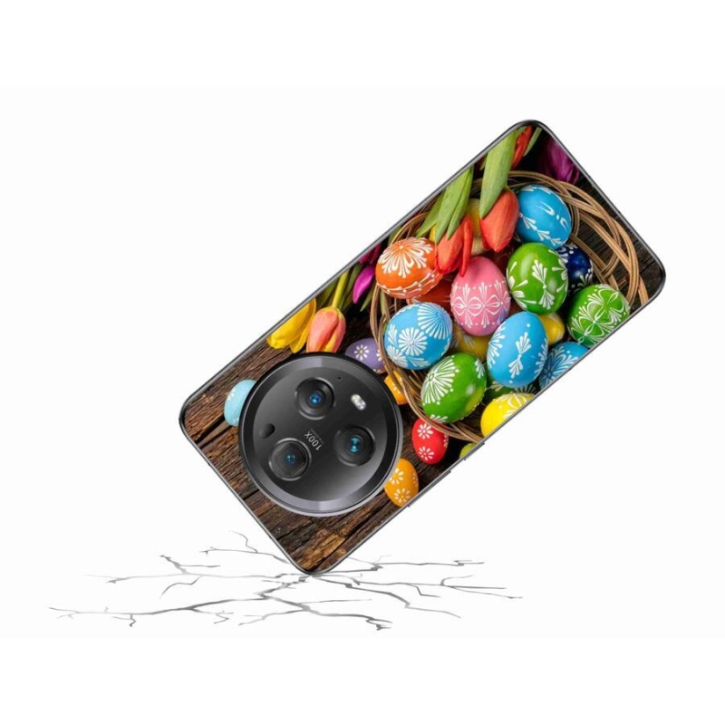 Gelový kryt mmCase na mobil Honor Magic 5 Pro 5G - velikonoční vajíčka