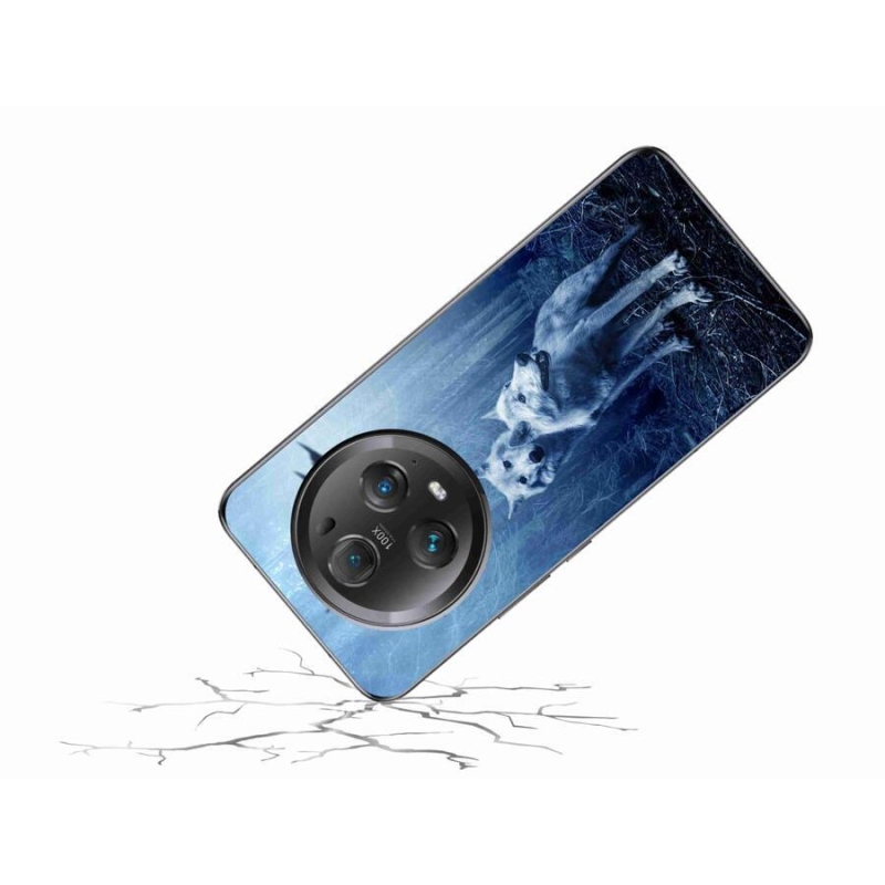 Gelový kryt mmCase na mobil Honor Magic 5 Pro 5G - vlci v lese