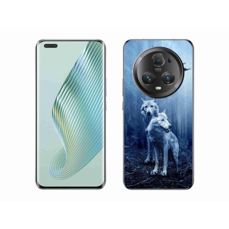 Gelový kryt mmCase na mobil Honor Magic 5 Pro 5G - vlci v lese